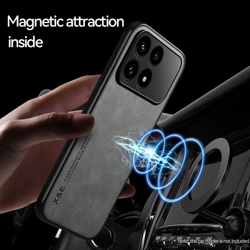 KEYSION Роскошный ретро чехол из ПУ кожи для Xiaomi POCO F8 Pro Мягкий силиконовый+ПК Противоударная задняя крышка для телефона для POCO F8 Ultra