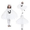 Children Halloween Cloak Elf Ghost Cosplay Fluffy Plush Hood Bat Sleeves Children Party
