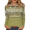 Женские топы с воротником на пуговицах Женские блузки Женские повседневные топы с длинным рукавом и V-образным вырезом Модные рубашки с принтом Топы Футболки Пуловеры Топы