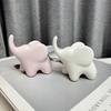 Modern Art Elephant Ceramics Crafts Model Ornaments Animal Feng Shui Decor Wedding Birthday Gift