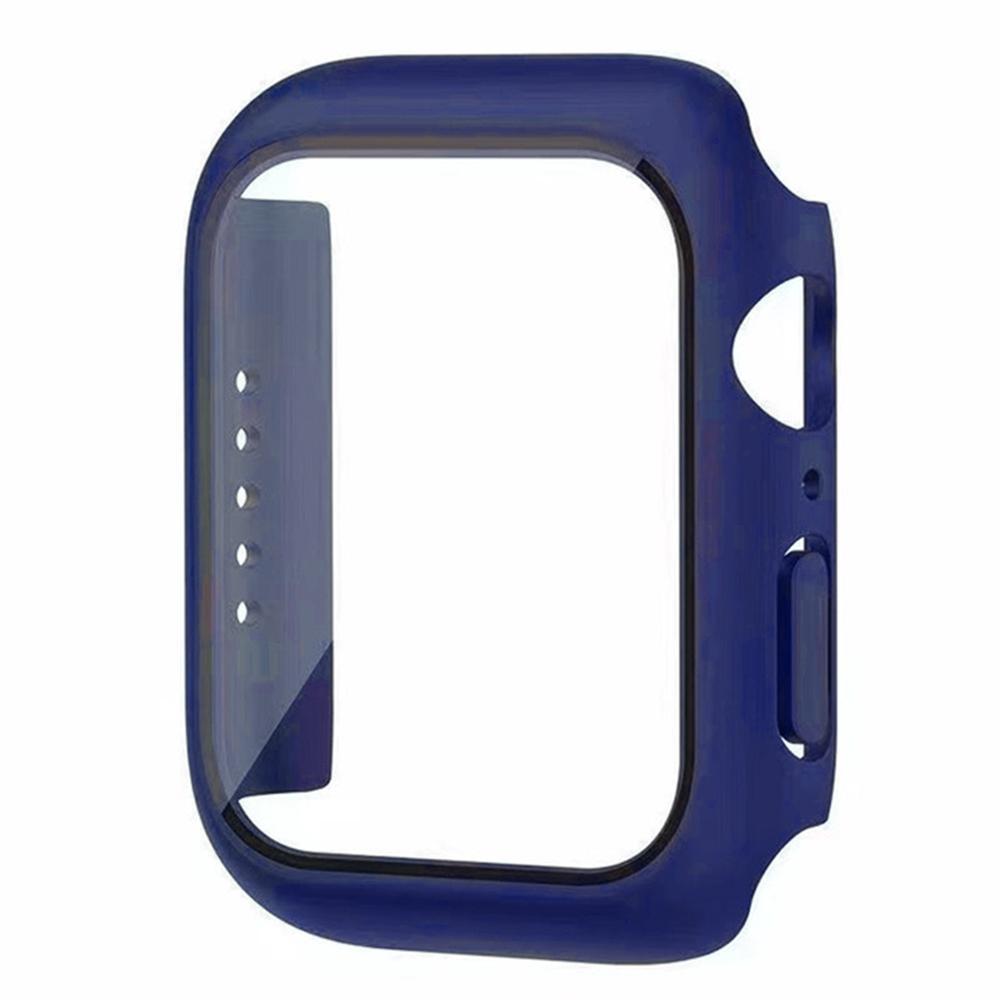 Пленка с чехлом из ПК для Apple Watch Ultra 9 8 7 49 мм 41 мм 45 мм SE 6 5 4 3 2 1 40 мм 44 мм 42 мм 38 мм Защитная пленка из закаленного стекла для экрана, бампер