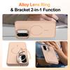 For Samsung Galaxy A15 5G / 4G Case Skin-touch PC + TPU Magnetic Phone Cover with Lens Frame Kickstand