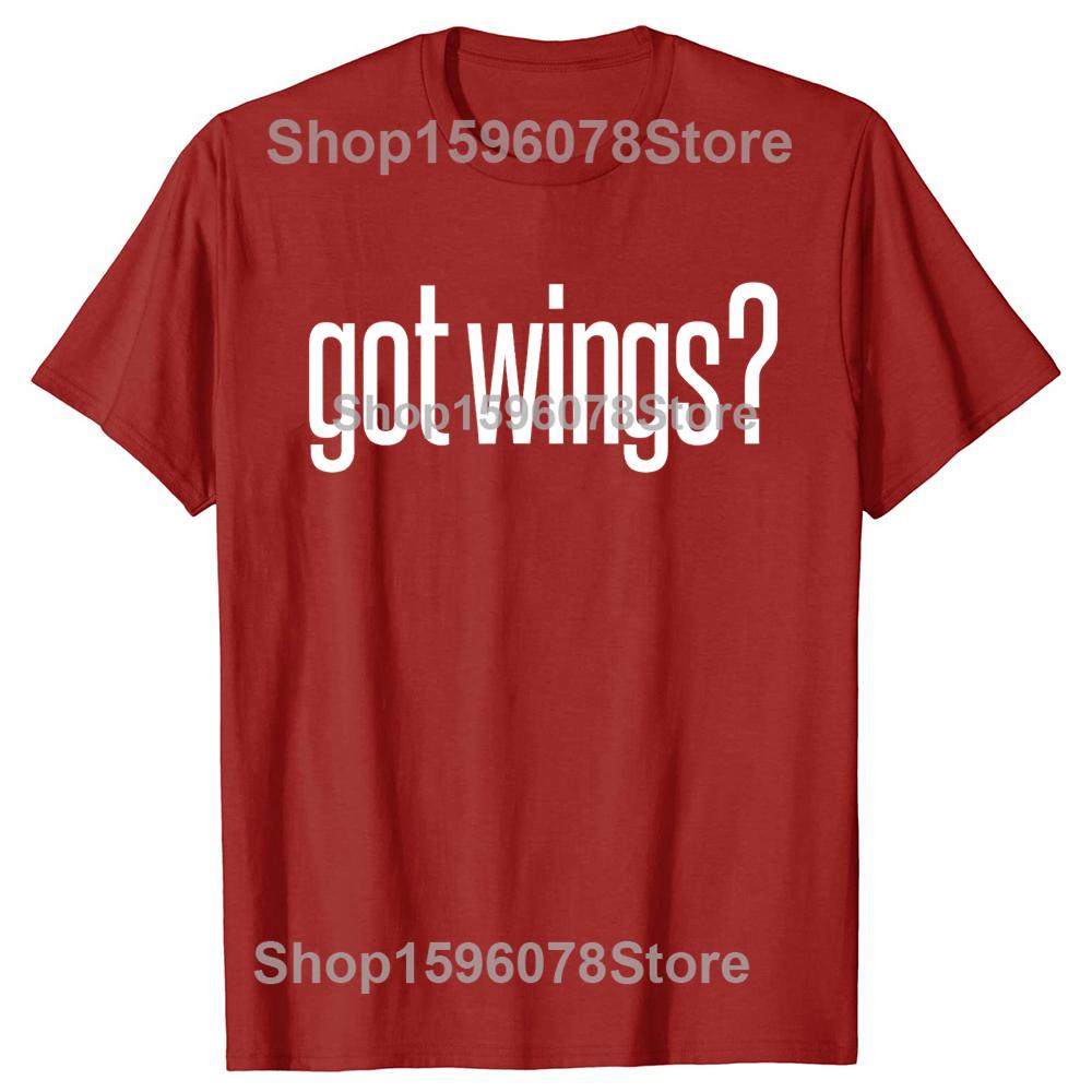 Got Fried Chicken Wings Food Image Lover Fun Tshirts Men Tshirt 100 Cotton Loose Oversized Crewneck Collar Hip Hop T Shirt