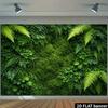2D Tropical Fern Plant Wall Photo Backdrop Wedding Birthday Party Background