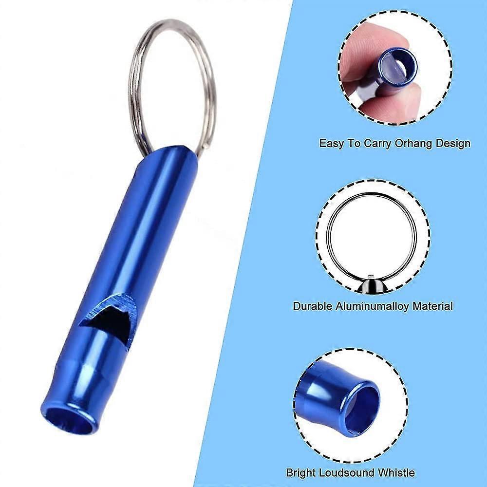 5 Pcs Emergency Survival Whistle, Outdoor Survival Whistle, Outdoor Camping Whistle, Aluminum Survival Whistle