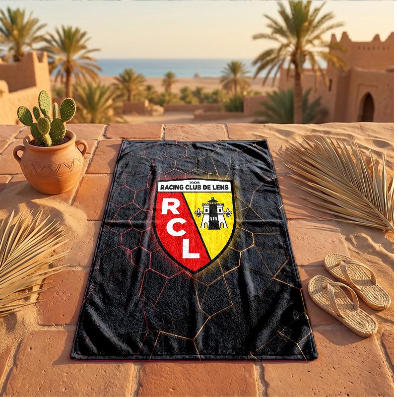 Пляжное полотенце из микрофибры с принтом Lens FC, быстросохнущее, впитывающее, большого размера, для пляжа, плавания, путешествий