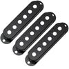 Musiclily Pro Strat Pickup Cover Set Pitch ST Single PU Cover для Strat Electric Black of 10.5mm USA/Mexico Guitar, (Набор 3)