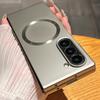 Ультратонкий металлический чехол с покраской, магнитный, матовый, для Samsung Z Fold 7 6 5 4 3, тонкий, матовый, с поддержкой беспроводной зарядки Magsafe
