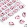 Wholesale lots Faceted Hole Crystal Glass rhinestones Teardrop loose beads jewelry Jewelry beads accessories 8X12/10X14m