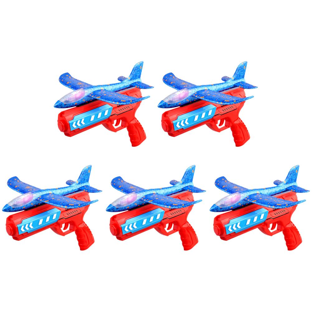 Игрушки для запуска самолетов Спорт на открытом воздухе Летающие игрушки Пенопластовая пусковая установка Катапульта Самолет Пистолет Катапульта Самолет Подарки на день рождения для мальчиков и девочек