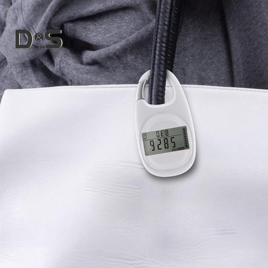 3D счетчик шагов, простой шагомер для ходьбы с карабином, точный зажим, трекер шагов для мужчин, женщин, детей, пожилых людей