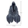 Home Decoration DIY Sculpture Halloween Decoration Black Grim Reaper Statue Desktop Figurine