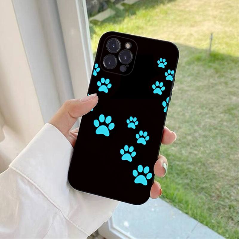 Красочный милый чехол YNDFCNB Paw для iPhone 6 7 8 Plus 11 12 13 14 Pro SE 2020 MAX Mini X XS XR, задняя крышка