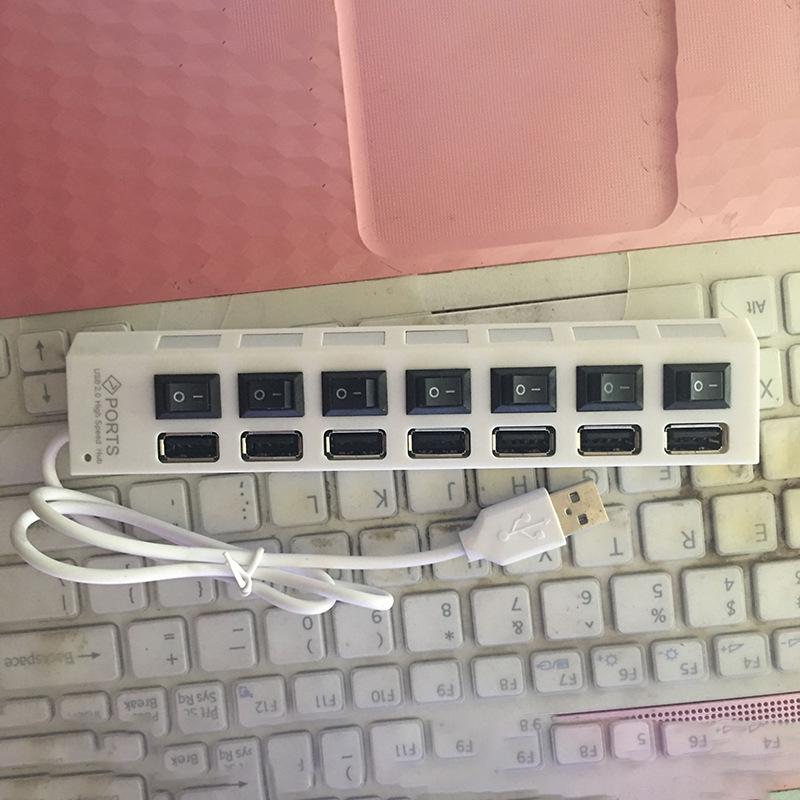 Высокоскоростной 7-портовый USB 2.0 концентратор-переключатель и удлинитель