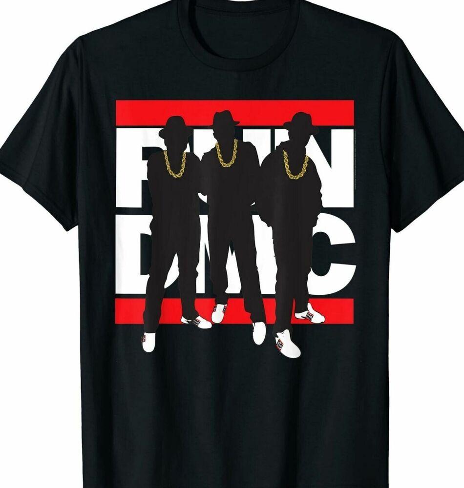 Футболка мужская Run DMC Band Черная хлопковая футболка Все размеры от S до 5XL