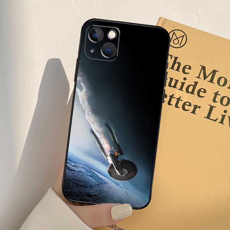 Space Ship Art Phone Case For iPhone 17 16 15 14 13 11 12 Pro Max mini XR 16e 15 16 Plus 17 Air Full Cover