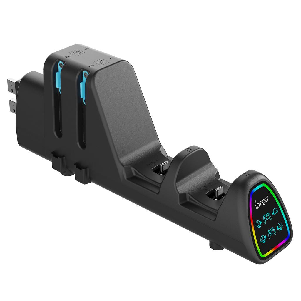 IPEGA PG-SW2187 10 in 1 RGB Charging Dock for Nintendo Switch/Switch 2 Joypad and Pro Controllers