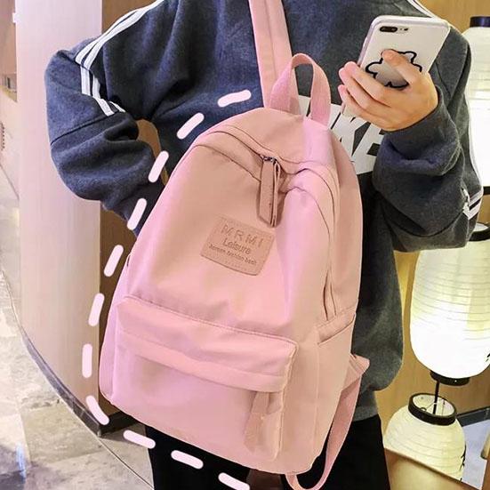 Водонепроницаемый школьный рюкзак, студенческий рюкзак из ткани Оксфорд, рюкзак в консервативном стиле, однотонный универсальный рюкзак