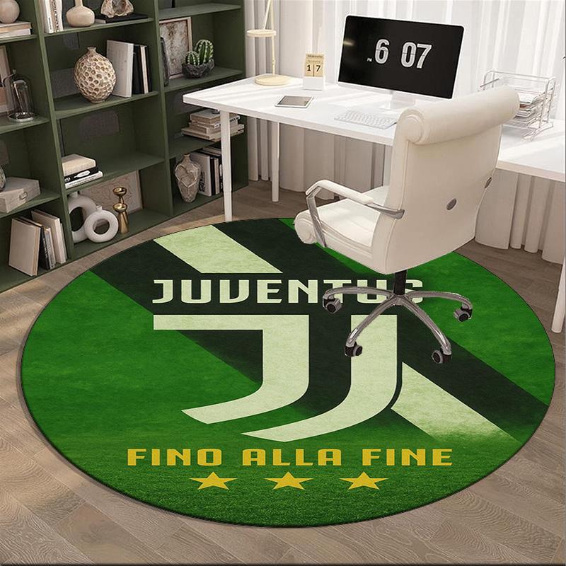 Juventus Endurance Poster Round Rug for Livingroom,Bedroom, Palyroom, Chair Rug, Area rug, Circle Carpet, Large Size Fan Christmas gift