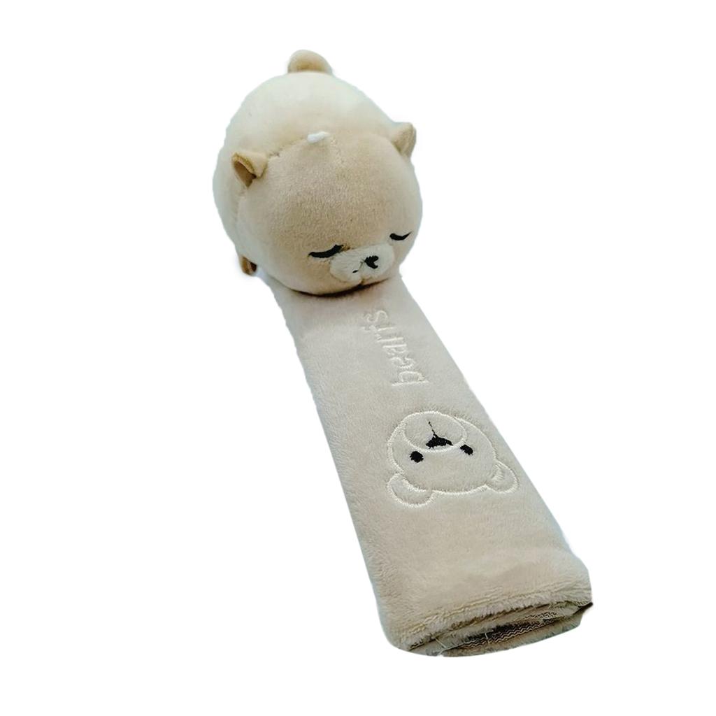 23cm Cute Cartoon Car Seat Belt Shoulder Pad Soft Plush Safety Belt Cushion Cover for Auto