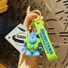 Anime Monsters University Figure Keychain Cute Mike Wazowski James P Sullivan Doll Couple Bag Pendent Kids Toy Birthday Gift