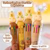Шариковая ручка Animal 10 цветов Kawaii Cute Cartoon Capybara Signature Pen Школьные канцелярские принадлежности для письма Детский подарок
