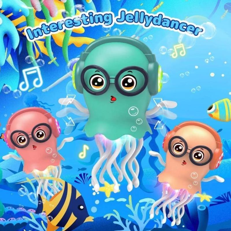 Танцующая медуза Игрушка Умный Исследователь Щупалец С Светодиодными Огнями Музыкой Автоматический Датчик Препятствий Игрушка