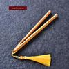 Handcrafted Japanese Bamboo Anti-Scalding Tea Tweezers with Tassels - Non-Slip Kung Fu Tea Set Clips