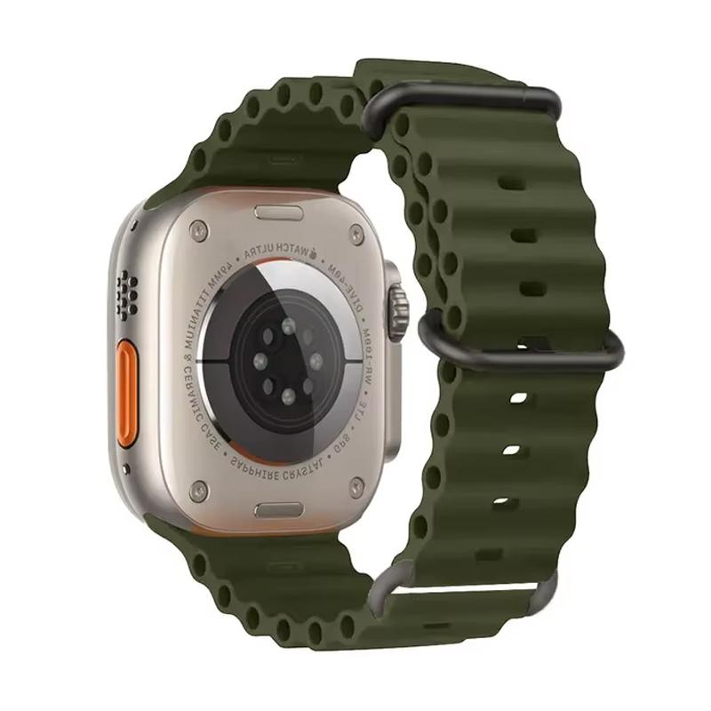 Ocean Strap for apple watch Band 49mm 44mm 40mm 45mm 41mm 46mm silicone bracelet correa iWatch series 7 6 5 3 se 8 9 10 ultra 2