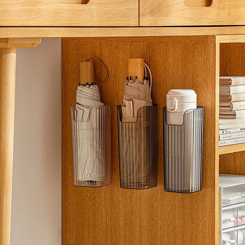 1/3 шт., настенная стойка для хранения зонтов без перфорации, ведро для хранения зонтов, пластиковый пакет, ведро для хранения, ящик для хранения