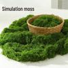 Мох Ландшафтный Шерстяная Пряжа: Искусственный зеленый газон с бионическими камнями для украшения микроландшафта.