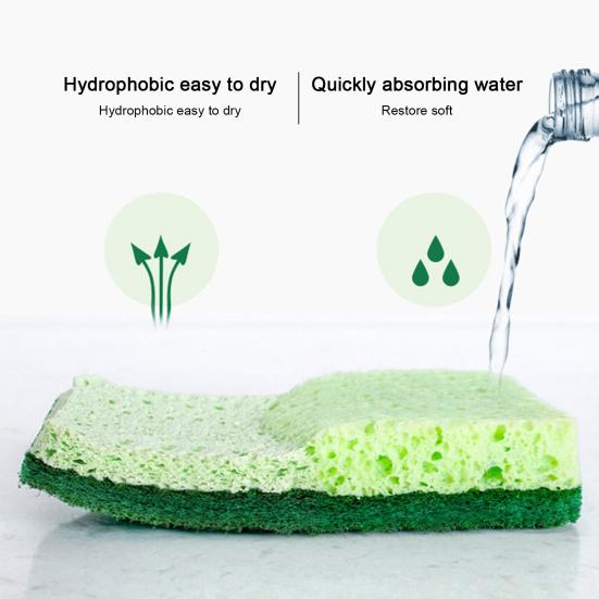 Unique Washing Sponge Dual-side Use Rich Foam Reusable Good Water Absorption Cleaner