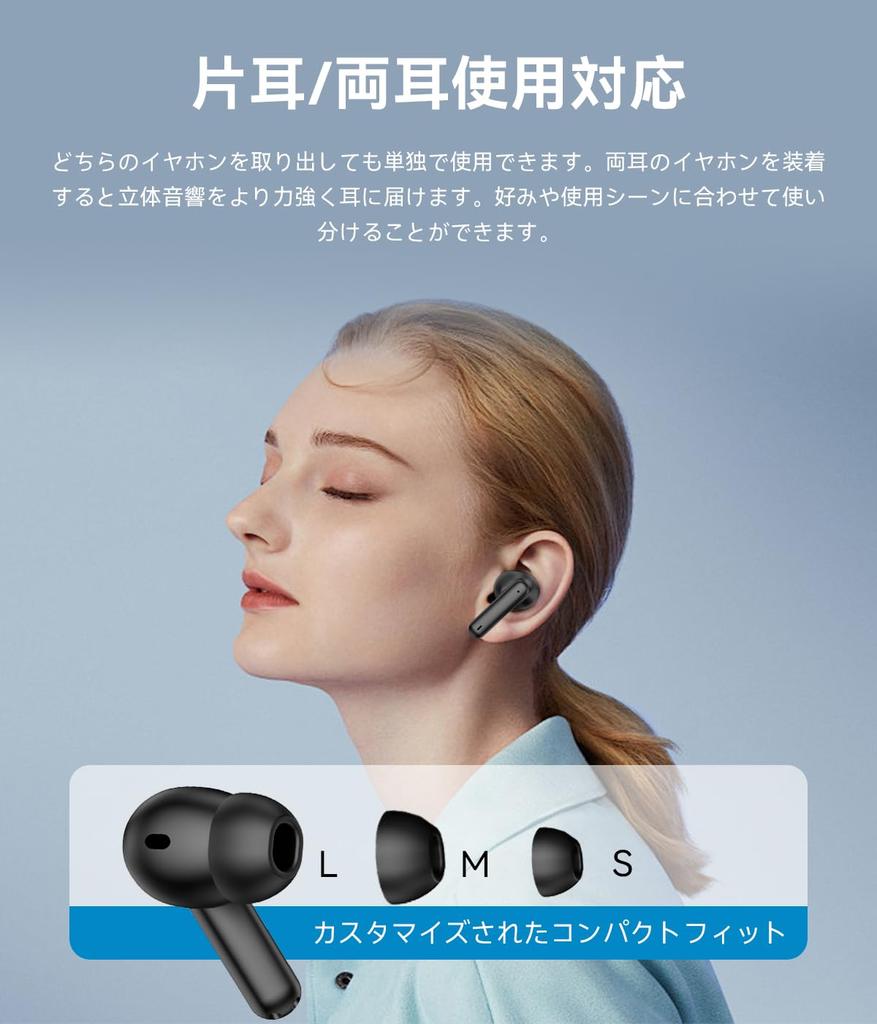 Wireless Earphones Earphones Bluetooth Earphones 2025 Latest Bluetooth Earphones Equipped with Carna Type Automatic Pairing Instant Connection Calls