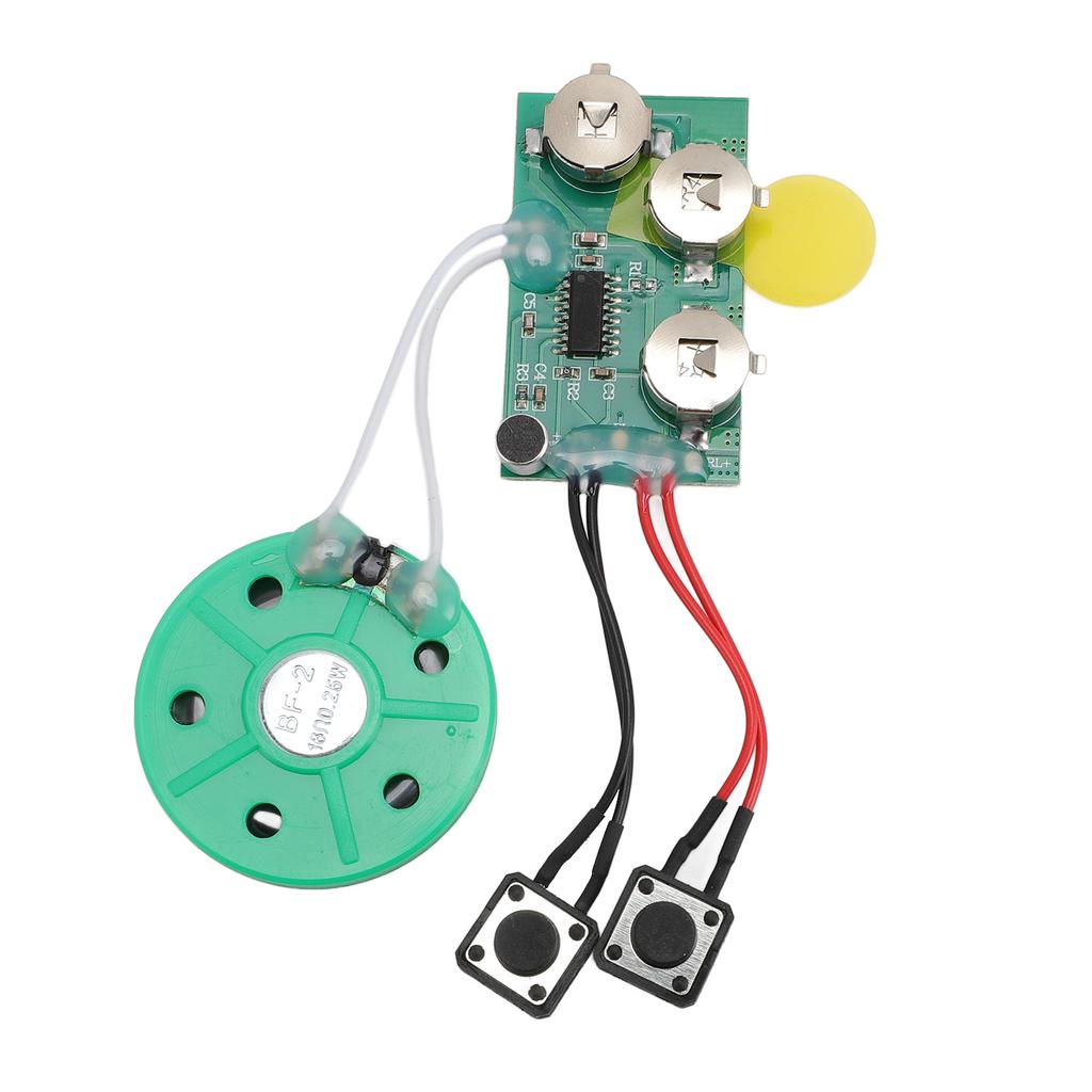 Sound Recorder Module with Speaker 120 Seconds Music Or Voice Recording Module for Greeting Card