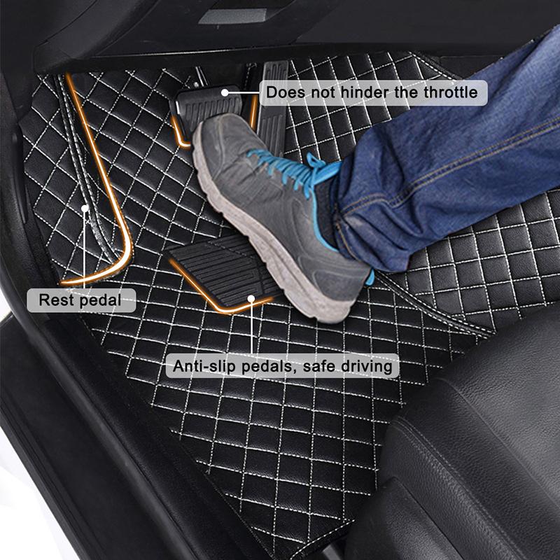 Кожаный автомобильный коврик YOTONWAN на заказ для Peugeot, все модели 4008 RCZ 308 508 301 3008 206 307 207 2008 408 5008 607