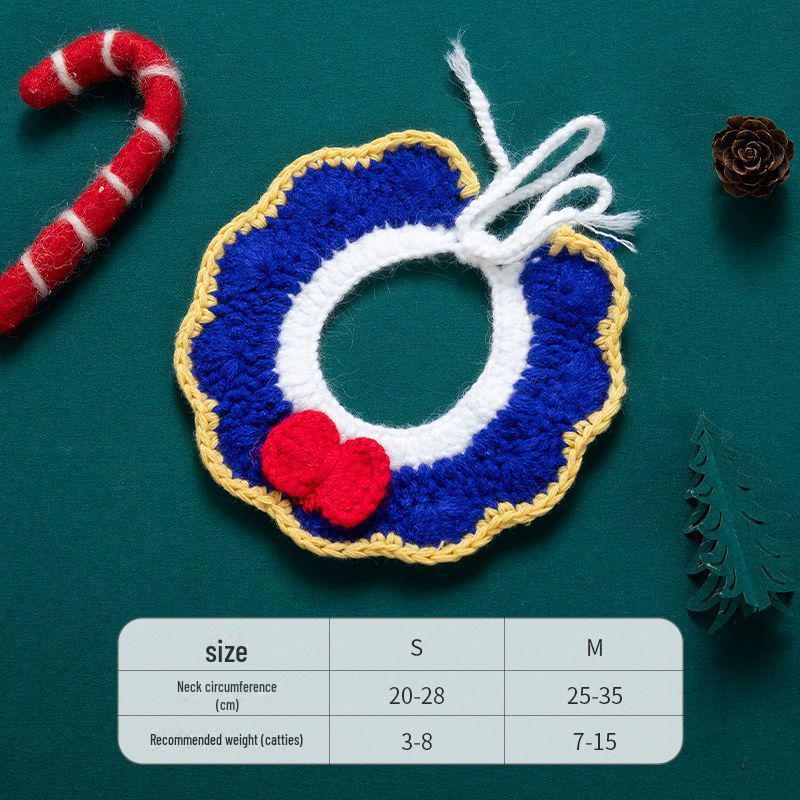 Рождественский комплект из накидки и шапки для питомца: Теплая праздничная одежда для кошек и маленьких собак