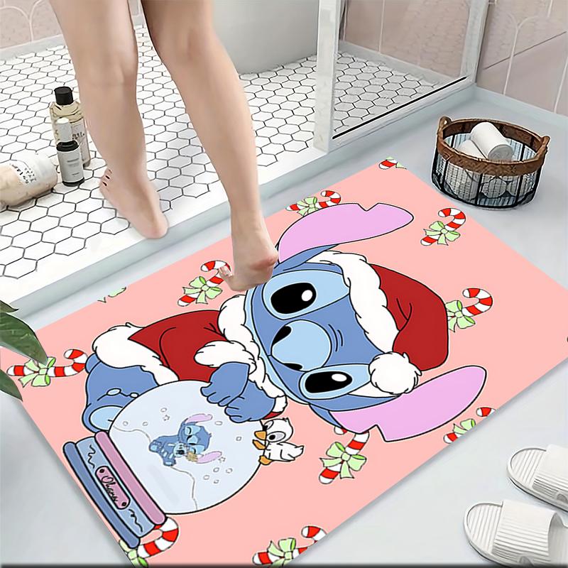 Christmas Stitch Snow Globe Carpet Rug Soft Washable Anti Slip Home Living Room Sofa Mats Personalized Christmas Rug