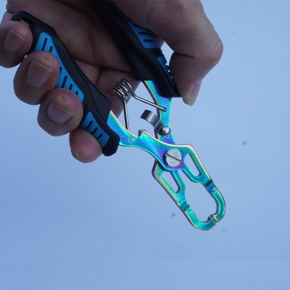 Stainless Steel Fish Holder Controller Non-Slip Line Cutter Tool Fish Lip Gripper Clamp Angling