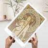 La Trappinsine Art Nouveau Printed Poster Customized Wall Art Retro Vintage Metal Tin Signs for Aesthetic Decoration Room Decor