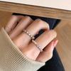 2023 Adjustable Pearl & Rhinestone Splicing Women's Trendy Index Finger Ring