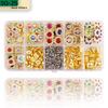 Hot-Selling Beading Machine Set: Multi-Color Plastic Base, Irregular Drill, Round Bead Claw, 24-Grid Jewelry Accessories.