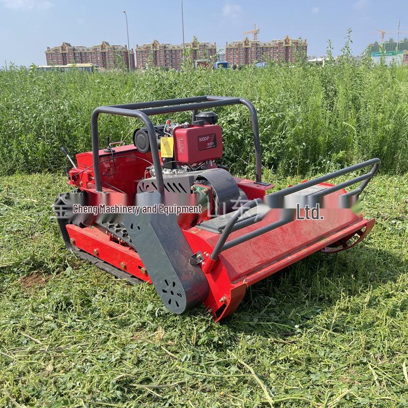 All-Terrain Remote-Control Self-Propelled Lawn Mower for Estates and Villas