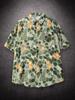 Oversized Loose Hawaiian Lemon Short Sleeve Shirt Men Vintage Loose Couple Beach Shirts for Summer Clothing Streetwear