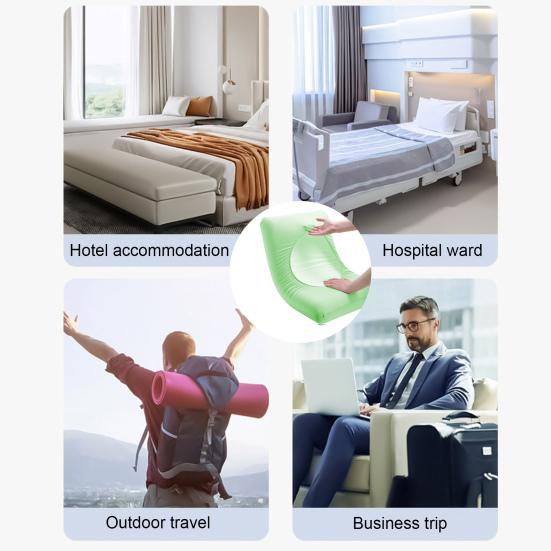 Disposable Pillowcase Solid Color Non-woven Fabric Friction-Free Surface Hair Protection Anti-Wrinkle Pillow Cover Travel Business Trip Hotel Train