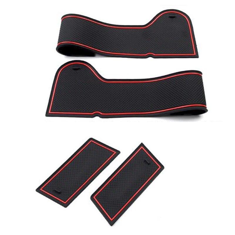 Для Volkswagen/Vw T-ROC T ROC TROC 2017 2018 подкладка для внутренних ворот, нескользящий коврик для чашки, противоскользящий коврик с дверной канавкой, 14 шт.