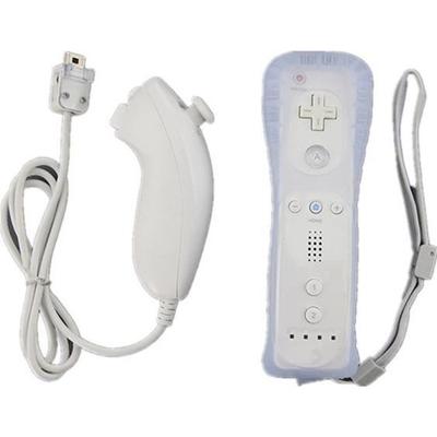 Геймпад - Nintendo - 2 в 1 Геймпад Wiimote Контроллер Nunchuk - Motion Plus - Беспроводной - Белый