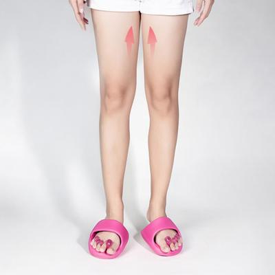 Yousheng 1 пара корректирующих тапочек с перекрывающимся разделителем пальцев, летние мягкие EVA домашние массажные тапочки для дома, мужские и женские тапочки-полуноски для похудения ног