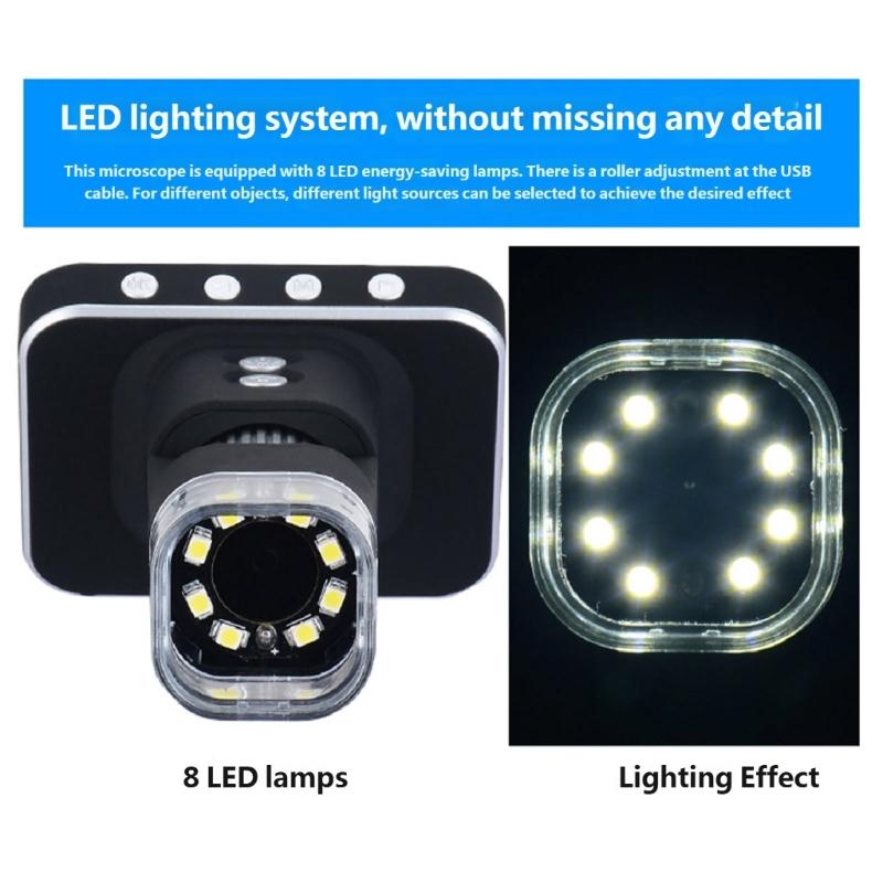 Portable Digital Magnifying Glass for Children with 500X and 500X Zoom Level 3.5 Inch Display Ideal for Outdoor Discovery