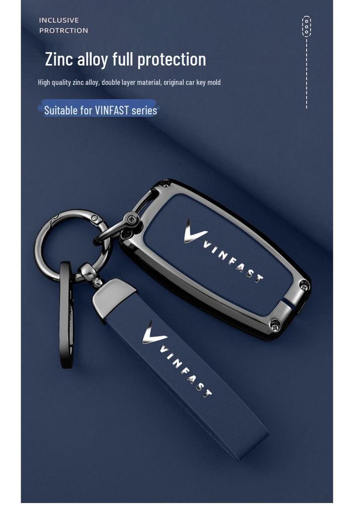 Чехол для ключа и металлический держатель для ключей VinFast для VF5, VF8 и VF3 (Вьетнамское издание)