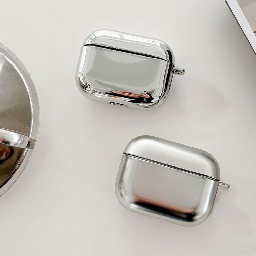 Electroplate Earphone Case For Airpods 4 Simple Protective Plastic Case Case Cover Headphone Pr U7I0